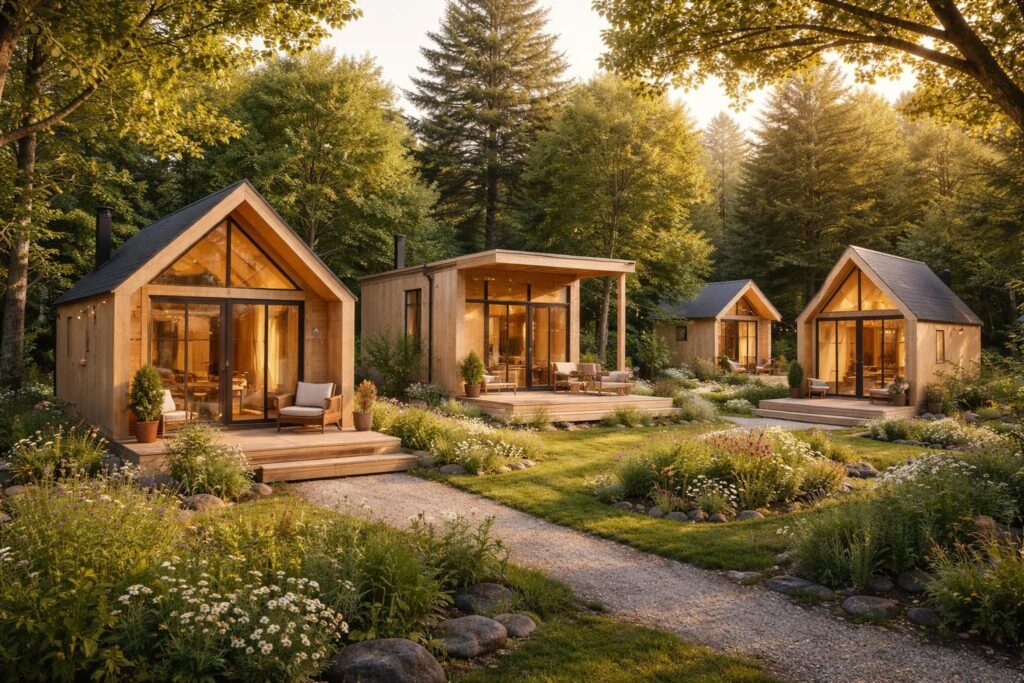 découvrez nos modèles de petits chalets habitables clé en main, conçus pour s'installer sans permis de construire. inspirez-vous et créez votre espace de vie idéal en toute simplicité.