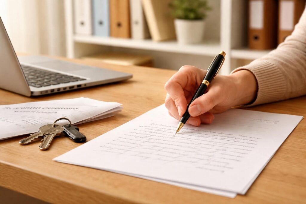 modèle de lettre simple et efficace pour résilier votre assurance habitation en toute conformité avec les conditions générales.