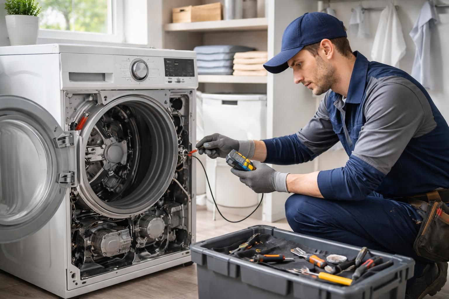 apprenez à diagnostiquer facilement les pannes de votre machine à laver grâce à notre guide pratique et repartez du bon pied pour vos réparations.
