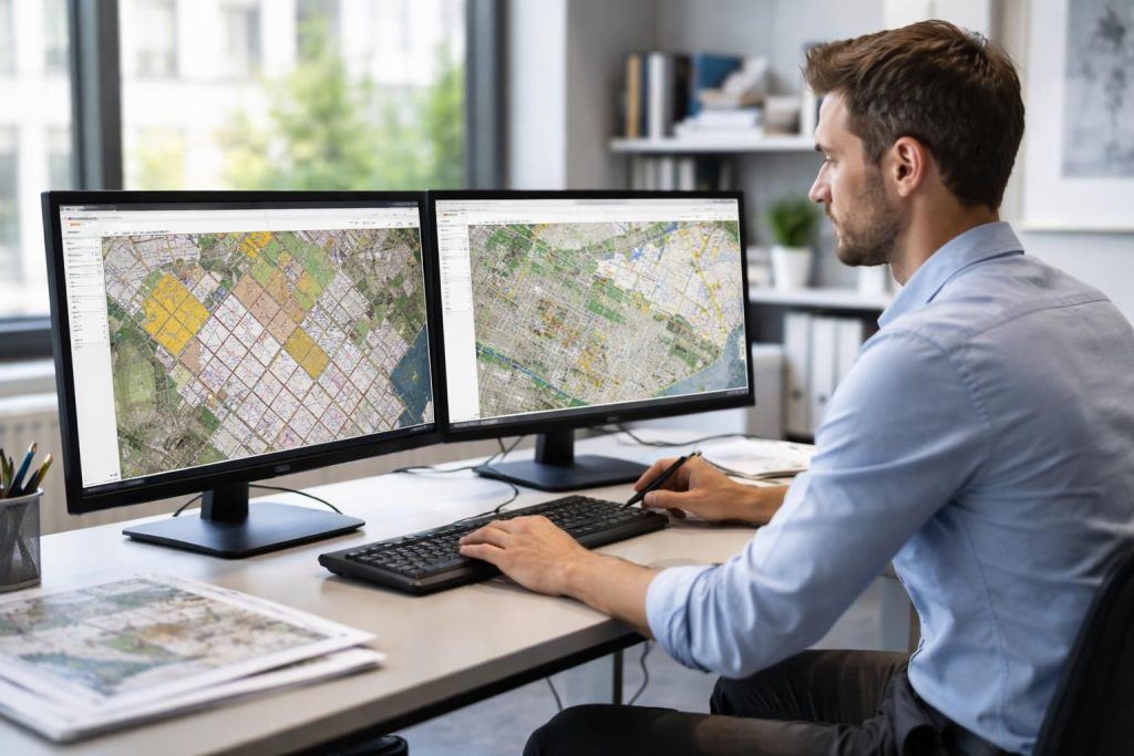 découvrez comment géofoncier, l'outil cartographique performant, facilite le travail des professionnels en offrant des données géospatiales précises et un accès simplifié aux informations foncières.