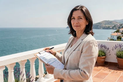 Propriétaire gérant sa résidence secondaire en bord de mer pour la location saisonnière